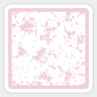 Cotton Candy pink and white marble - Tie-Dye Shibori Texture Sticker